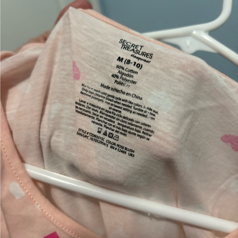 Secret Treasures Pink Pajama Set Cozy Loungewear - Picture 2 of 3